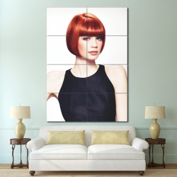 Classic Bob With Straight Fringe Hair Block Giant Poster (P-1379)